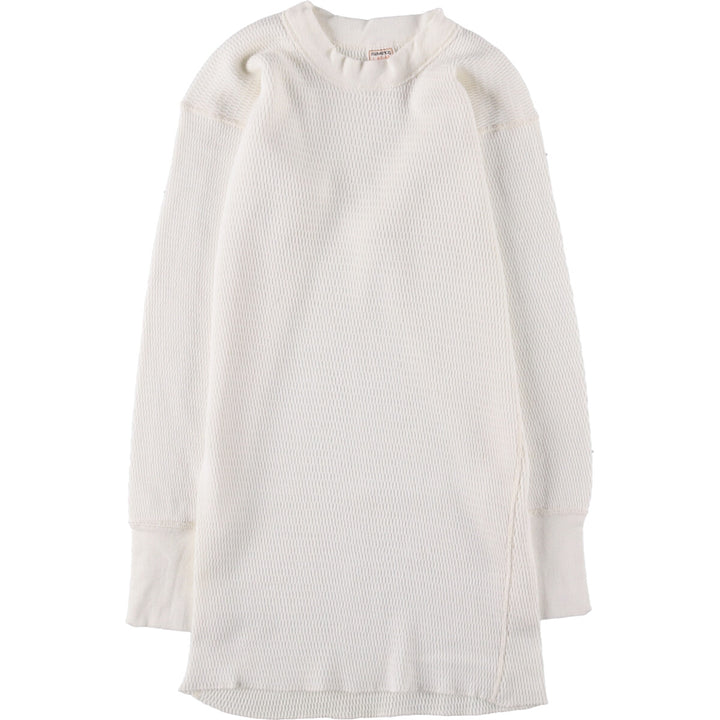 Vintage 1980'S Maverick Thermallon T-shirt, Honeycomb, Made in USA, Men's Size L cotton pale white type Vintage Second Hand