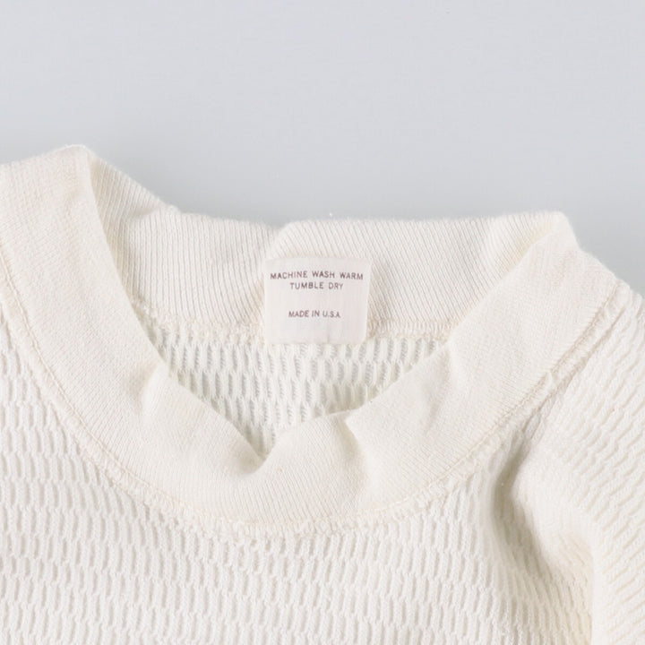 Vintage 1980'S Maverick Thermallon T-shirt, Honeycomb, Made in USA, Men's Size L cotton pale white type Vintage Second Hand