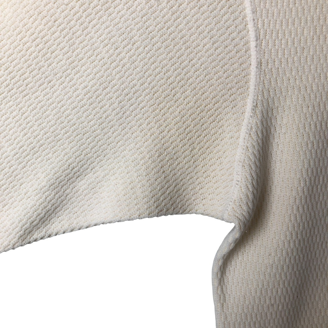 Hanes Solid Color Thermallon T-Shirt, Honeycomb, Made in USA, Men's XL cotton unbleached Vintage Second Hand