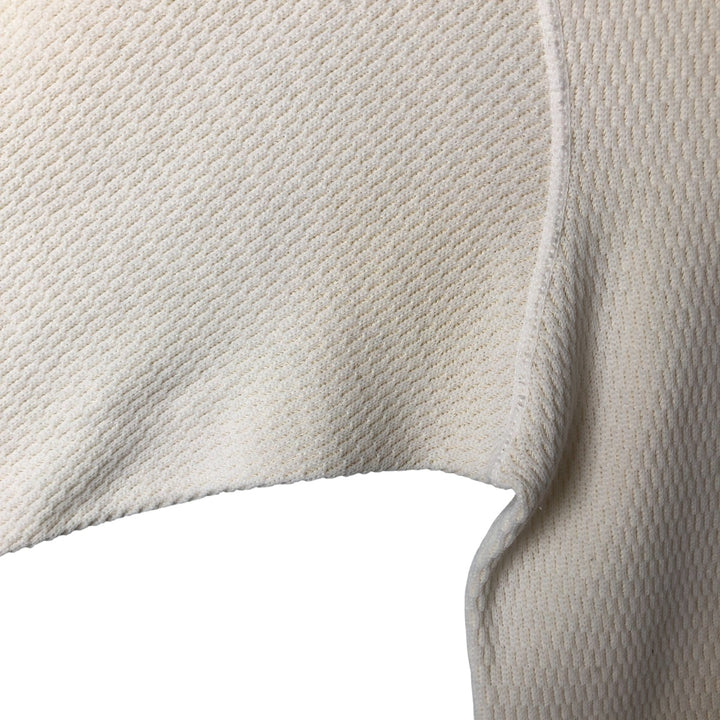 Hanes Solid Color Thermallon T-Shirt, Honeycomb, Made in USA, Men's XL cotton unbleached Vintage Second Hand