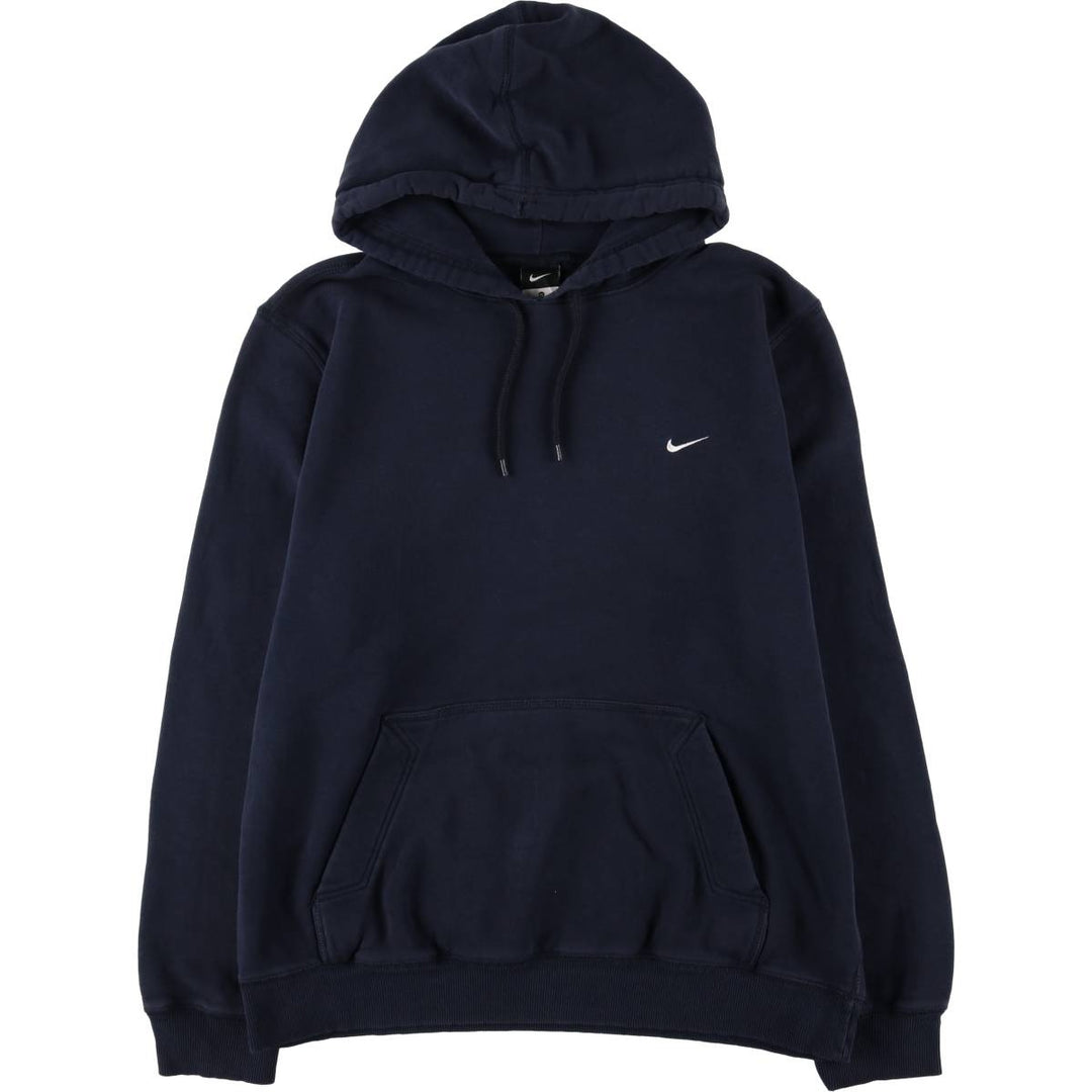 Nike Sweat Pullover Hoodie Men's XL Size cotton navy blue type Vintage Second Hand