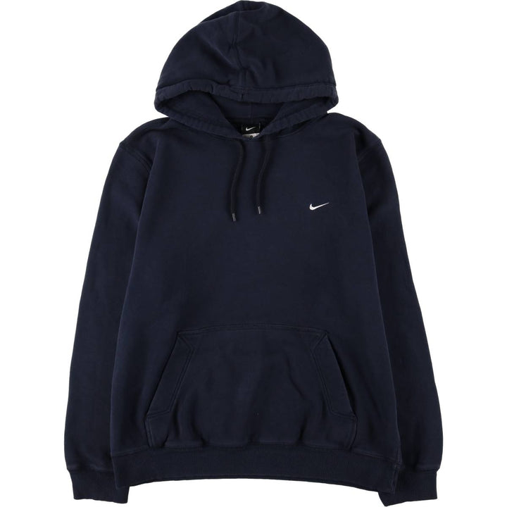 Nike Sweat Pullover Hoodie Men's XL Size cotton navy blue type Vintage Second Hand