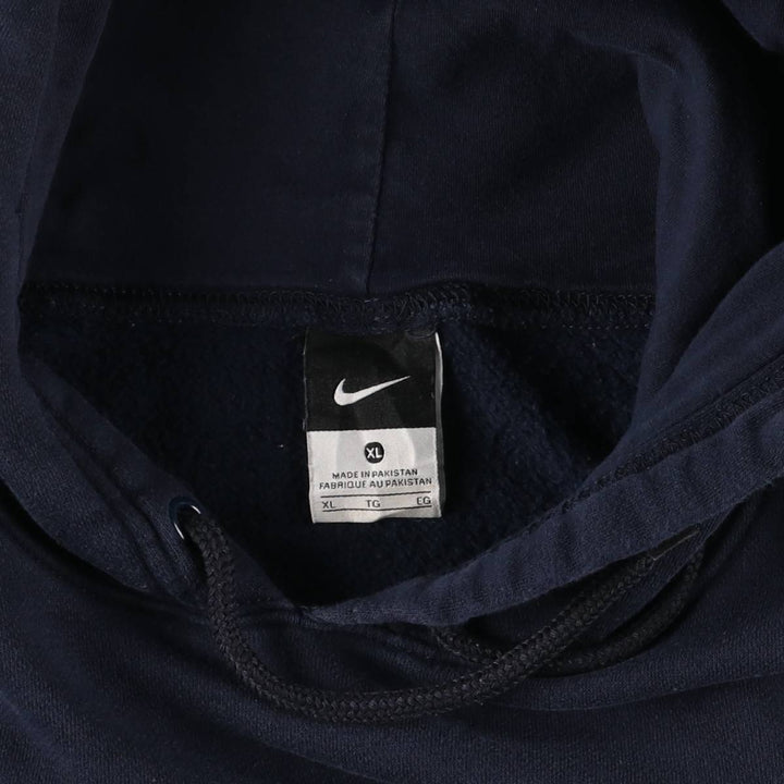 Nike Sweat Pullover Hoodie Men's XL Size cotton navy blue type Vintage Second Hand