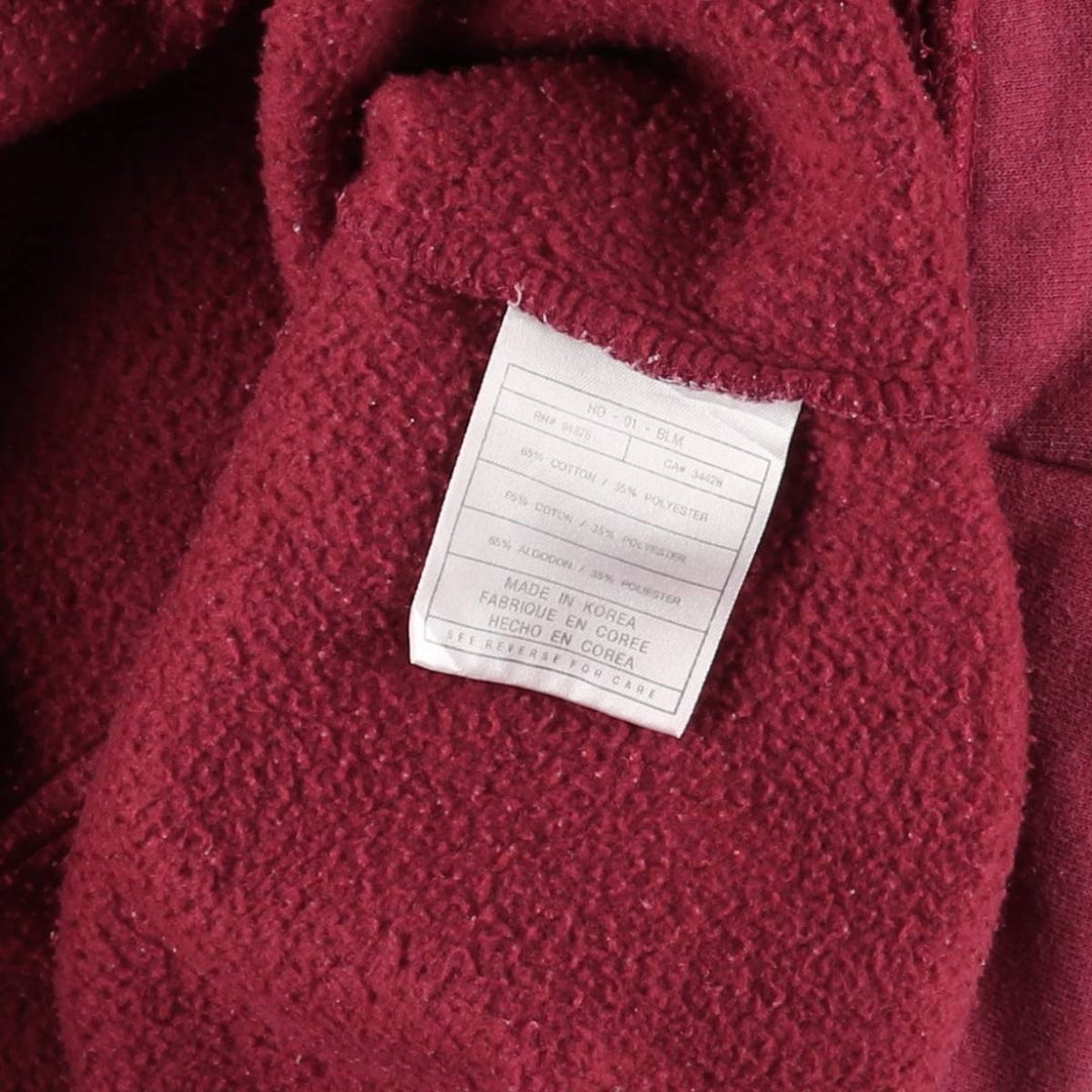 2000'S Nike Team College Pullover Hoodie, Men's Size L cotton burgundy type Vintage Second Hand