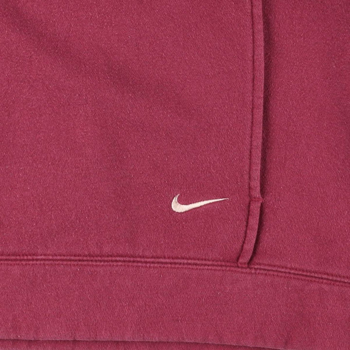 2000'S Nike Team College Pullover Hoodie, Men's Size L cotton burgundy type Vintage Second Hand