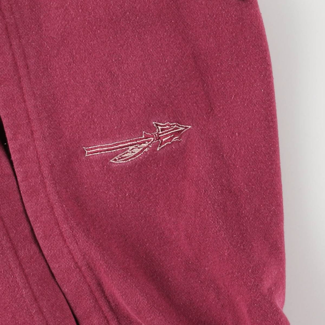 2000'S Nike Team College Pullover Hoodie, Men's Size L cotton burgundy type Vintage Second Hand