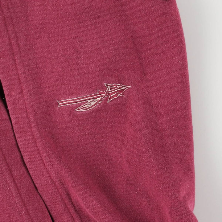 2000'S Nike Team College Pullover Hoodie, Men's Size L cotton burgundy type Vintage Second Hand