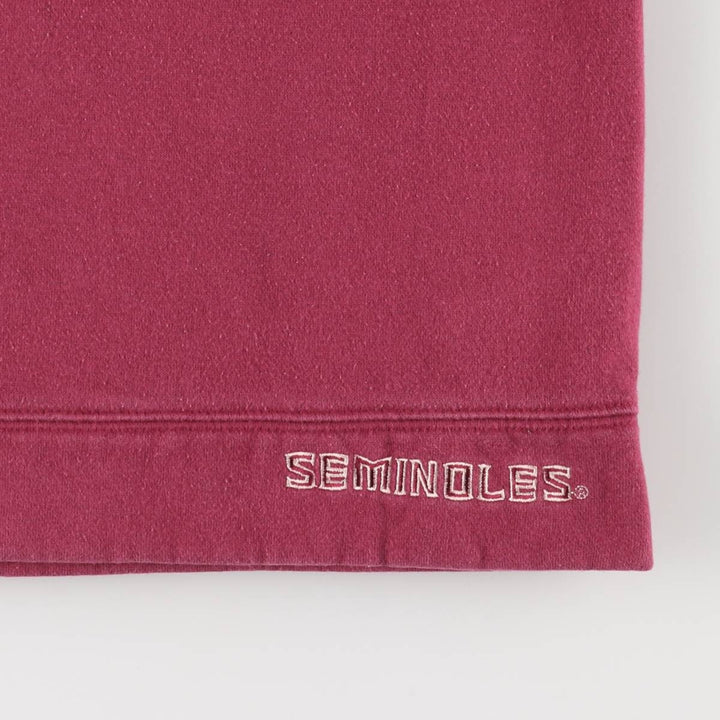 2000'S Nike Team College Pullover Hoodie, Men's Size L cotton burgundy type Vintage Second Hand