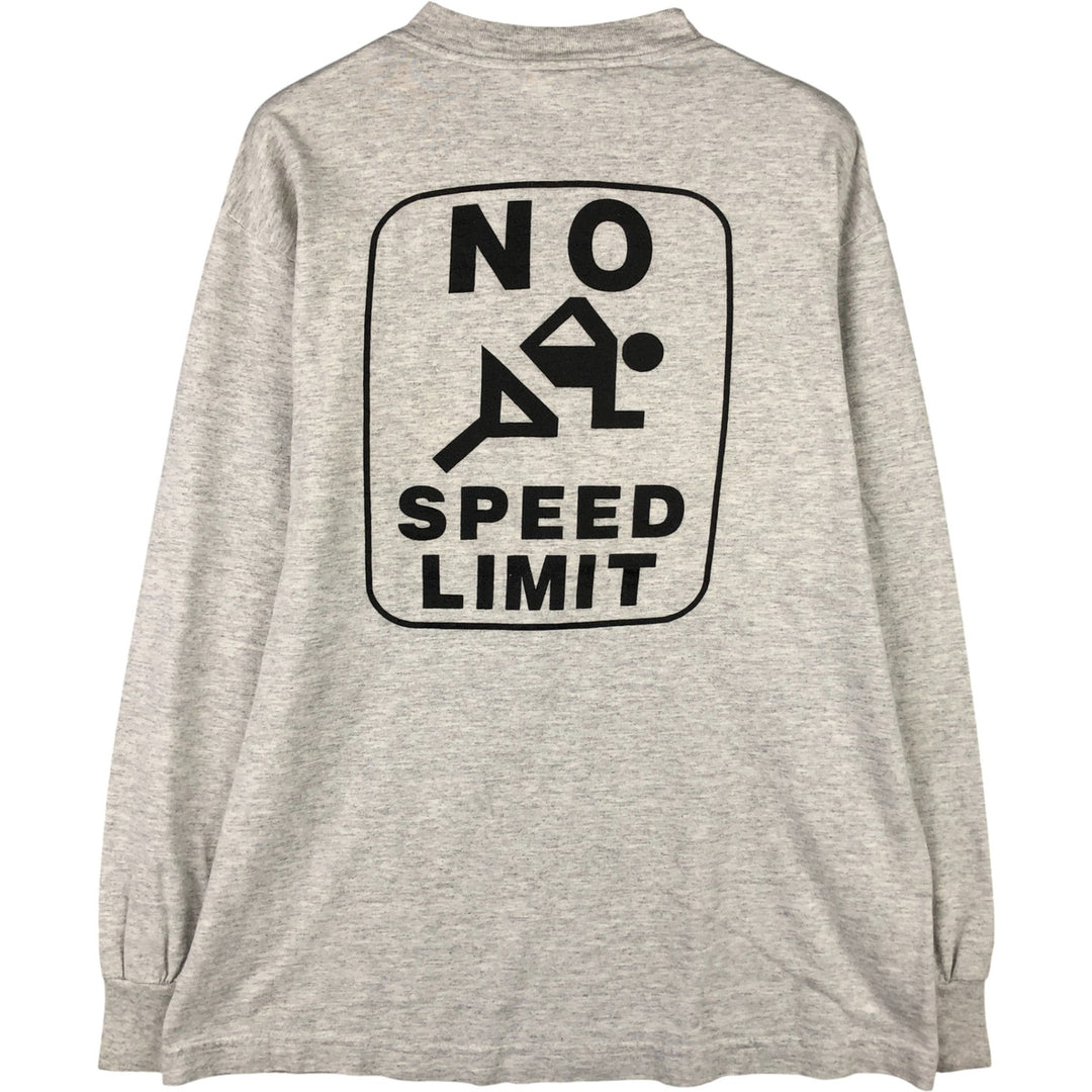 2000'S ALSTYLE Long Sleeve T-Shirt, Men's Size Medium cotton gray type Vintage Second Hand