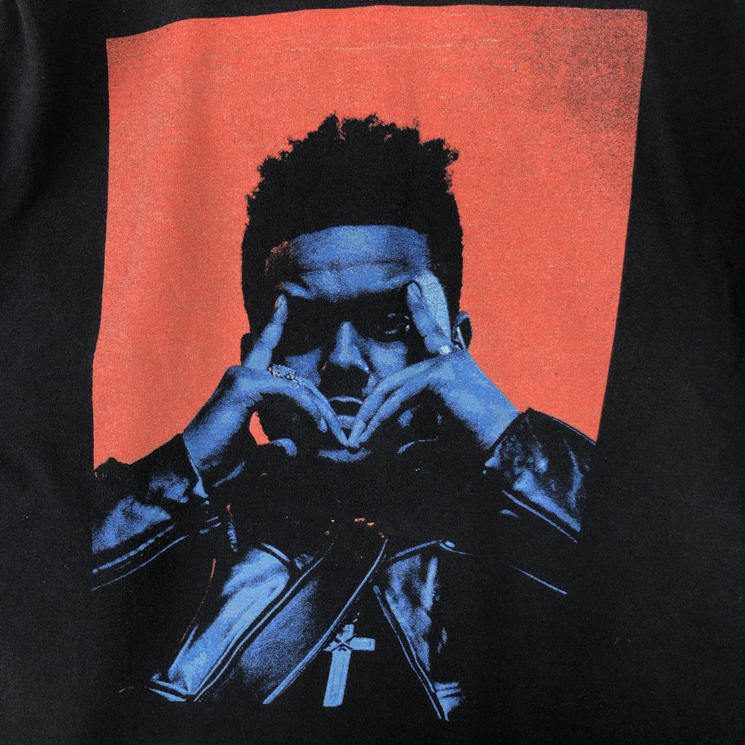 The Weeknd Long Sleeve Rap T-Shirt, Men's Size Medium unclear black type Vintage Second Hand