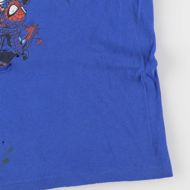 Marvel Spider-Man Venom character print T-shirt, Made in USA, Men's Medium cotton blue type Vintage Second Hand