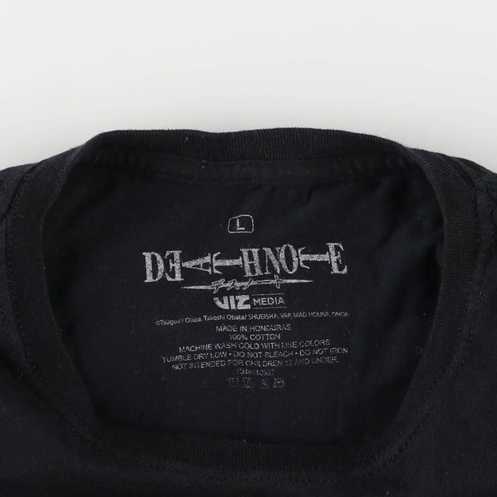 DEATH NOTE Amane Misa Anime Character Print T-Shirt, Men's Size L cotton black type Vintage Second Hand