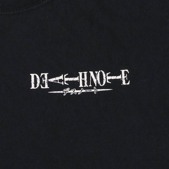 DEATH NOTE Amane Misa Anime Character Print T-Shirt, Men's Size L cotton black type Vintage Second Hand