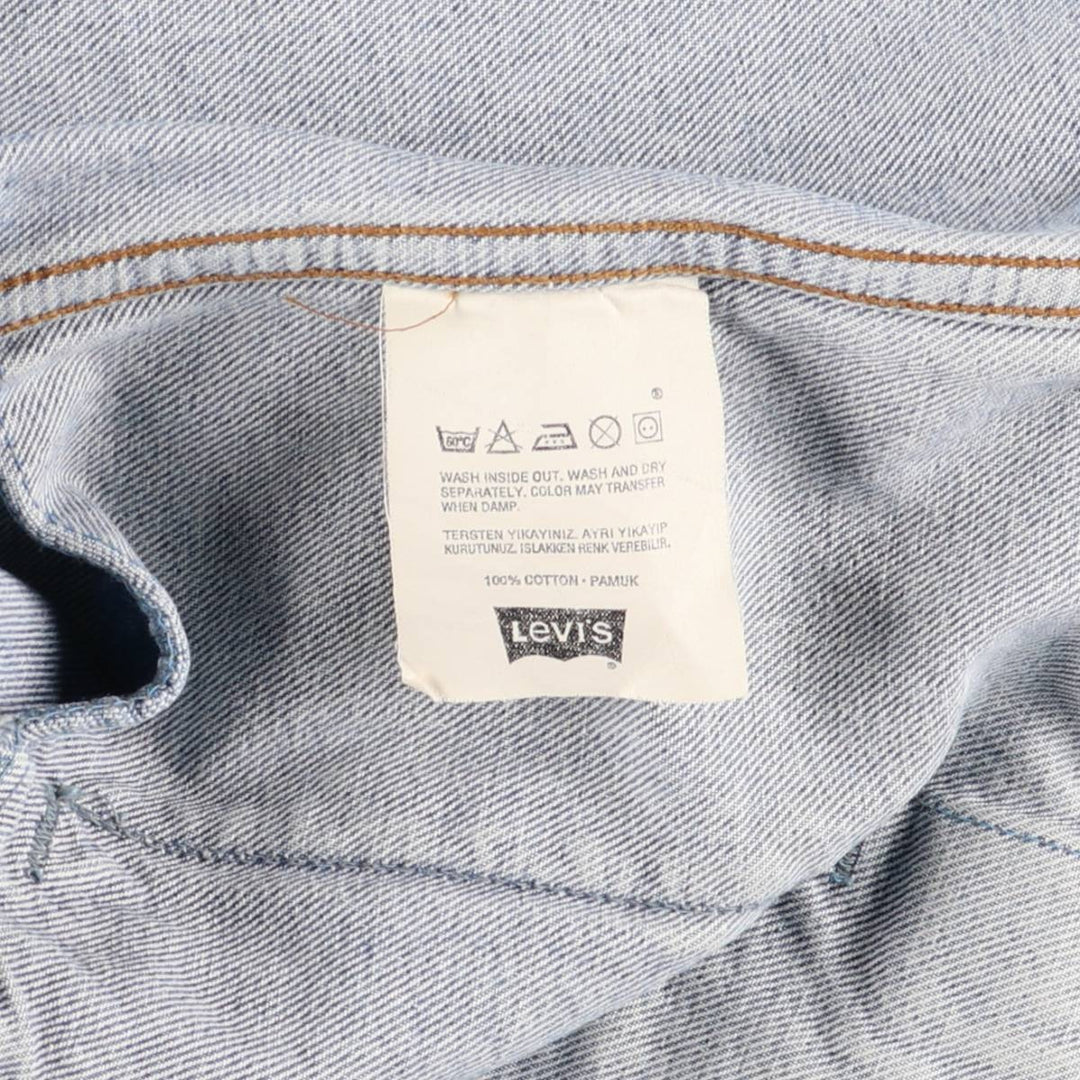 Levi's 70503-0298 Denim Jacket, Men's Size L, Vintage cotton blue type Vintage Second Hand