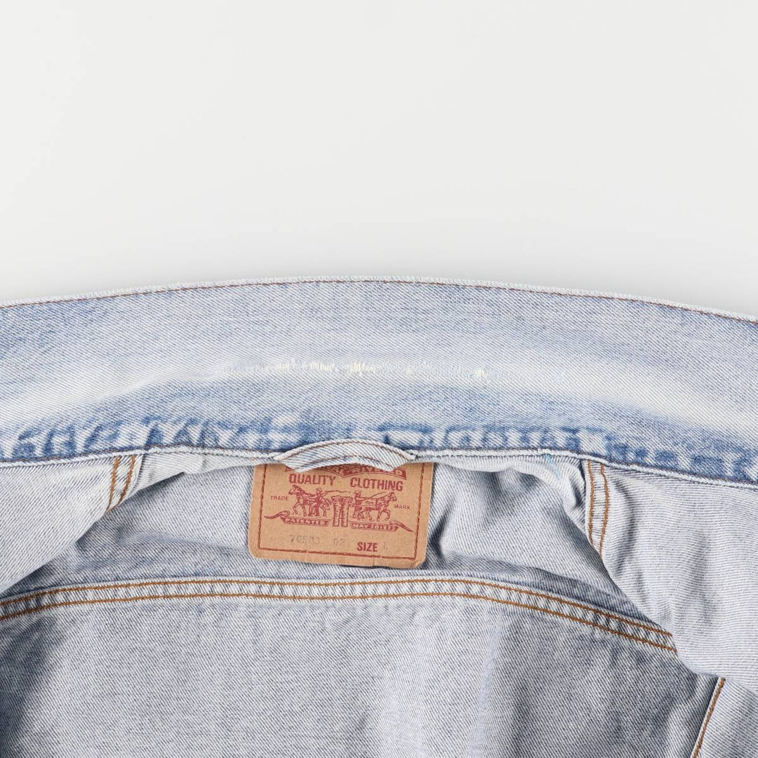 Levi's 70503-0298 Denim Jacket, Men's Size L, Vintage cotton blue type Vintage Second Hand