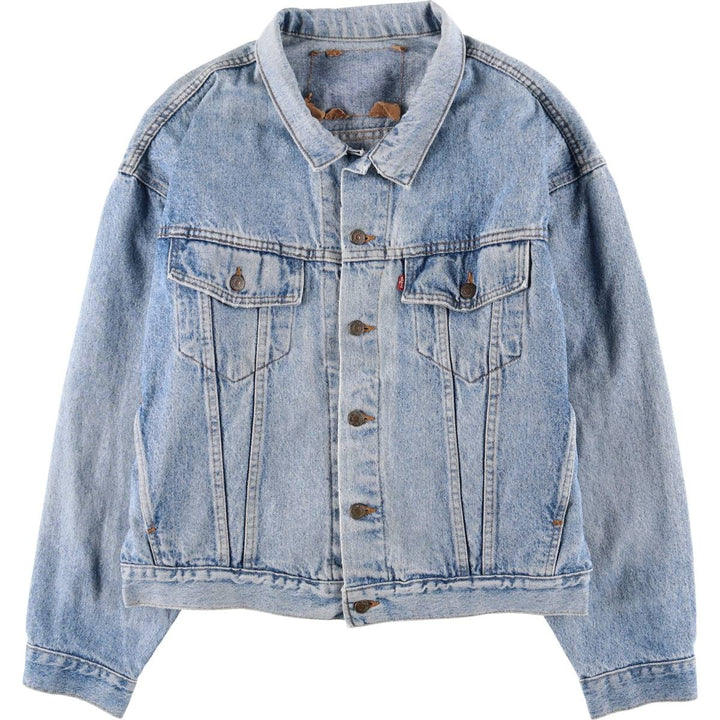 90'S Levi's 70599-4891 Denim Jacket, Made in USA, Men's Size XL, Vintage cotton blue type Vintage Second Hand