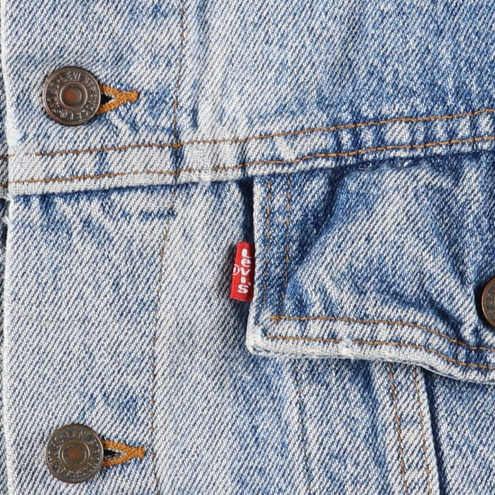90'S Levi's 70599-4891 Denim Jacket, Made in USA, Men's Size XL, Vintage cotton blue type Vintage Second Hand