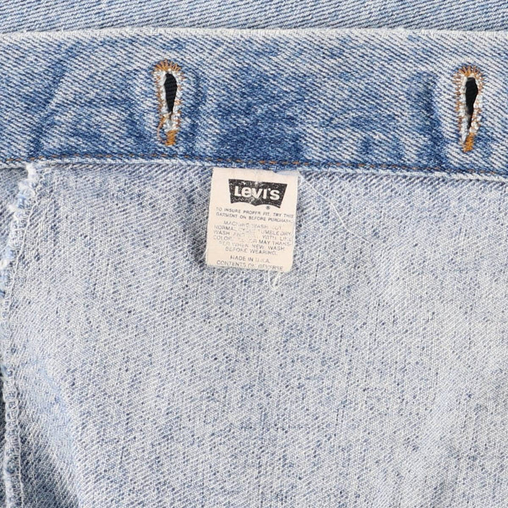 90'S Levi's 70599-4891 Denim Jacket, Made in USA, Men's Size XL, Vintage cotton blue type Vintage Second Hand