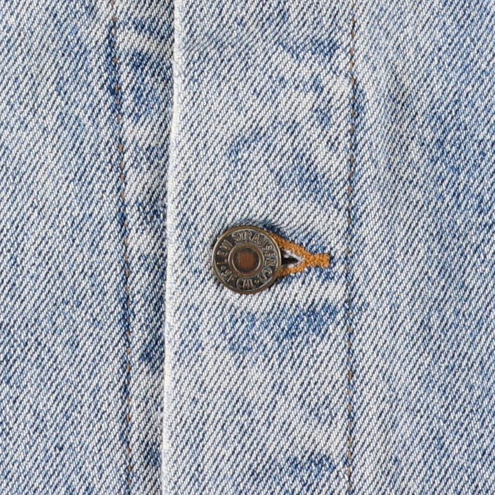 90'S Levi's 70599-4891 Denim Jacket, Made in USA, Men's Size XL, Vintage cotton blue type Vintage Second Hand