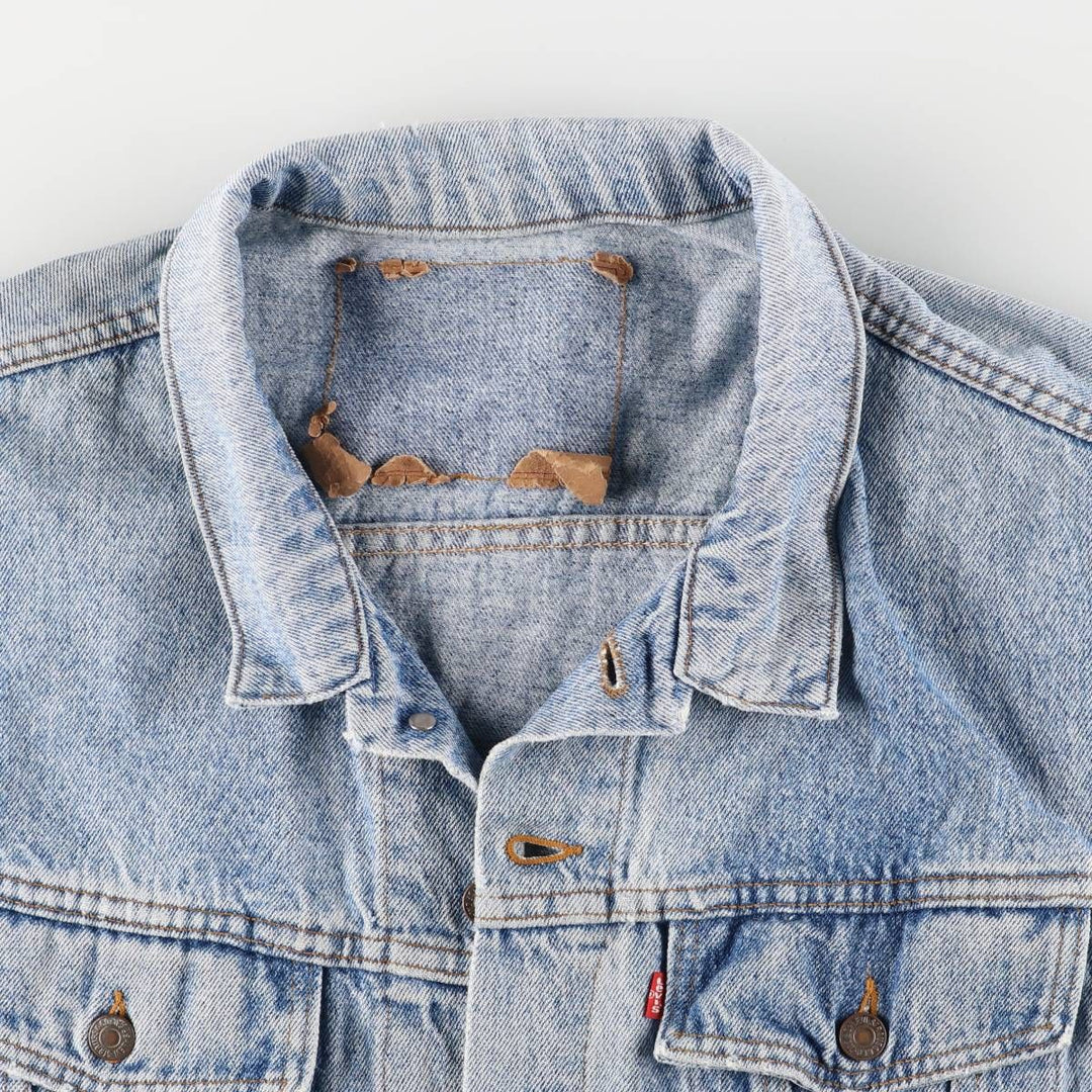 90'S Levi's 70599-4891 Denim Jacket, Made in USA, Men's Size XL, Vintage cotton blue type Vintage Second Hand
