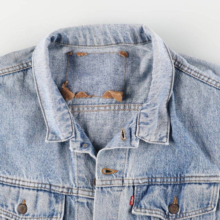 90'S Levi's 70599-4891 Denim Jacket, Made in USA, Men's Size XL, Vintage cotton blue type Vintage Second Hand