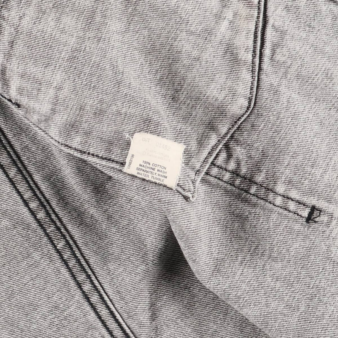 90'S Guess by Georges Marciano Custom Denim Jacket, Made in the USA, Men's Size Medium, Vintage cotton gray type Vintage Second Hand