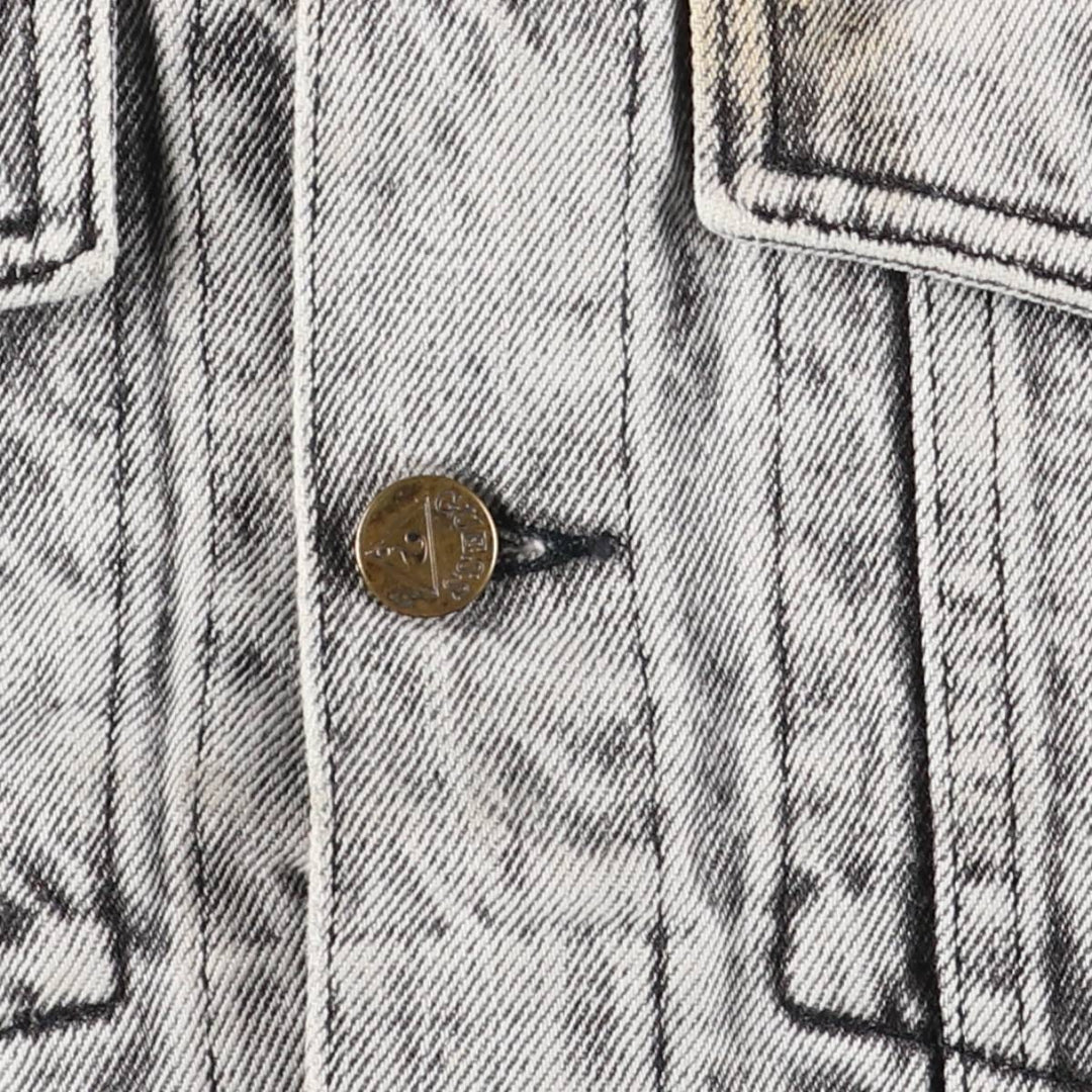 90'S Guess by Georges Marciano Custom Denim Jacket, Made in the USA, Men's Size Medium, Vintage cotton gray type Vintage Second Hand