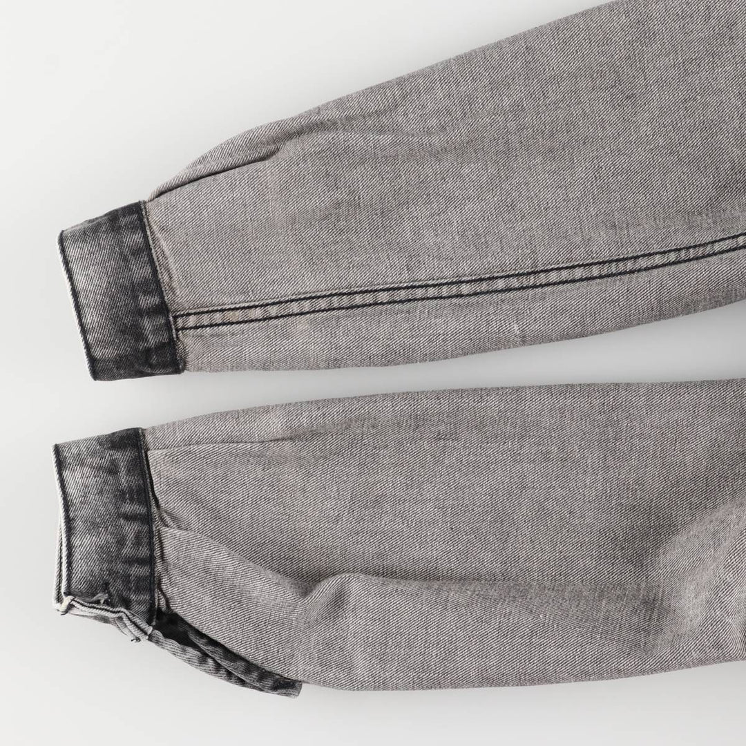 90'S Guess by Georges Marciano Custom Denim Jacket, Made in the USA, Men's Size Medium, Vintage cotton gray type Vintage Second Hand