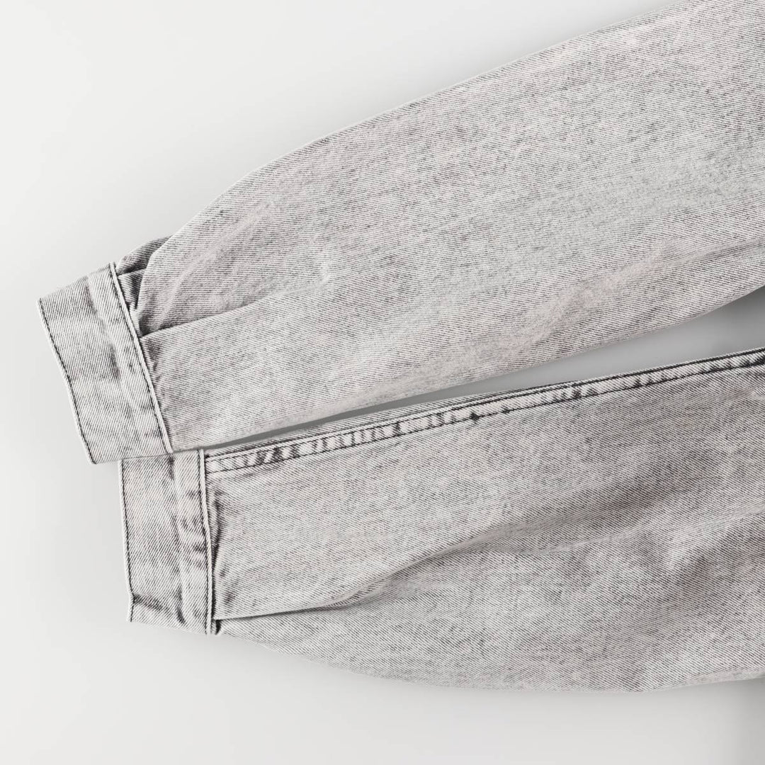 90'S Guess by Georges Marciano Custom Denim Jacket, Made in the USA, Men's Size Medium, Vintage cotton gray type Vintage Second Hand