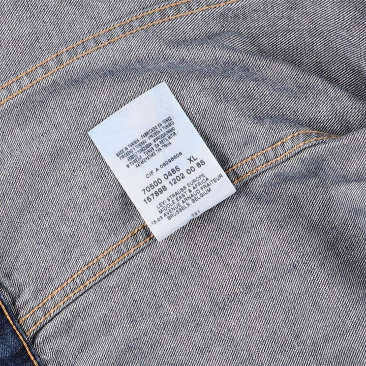 Levi's 70500-04 Euro Model Denim Jacket, G-Jean, Men's XL cotton blue type Vintage Second Hand