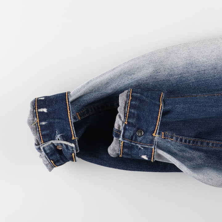 Levi's 70500-04 Euro Model Denim Jacket, G-Jean, Men's XL cotton blue type Vintage Second Hand