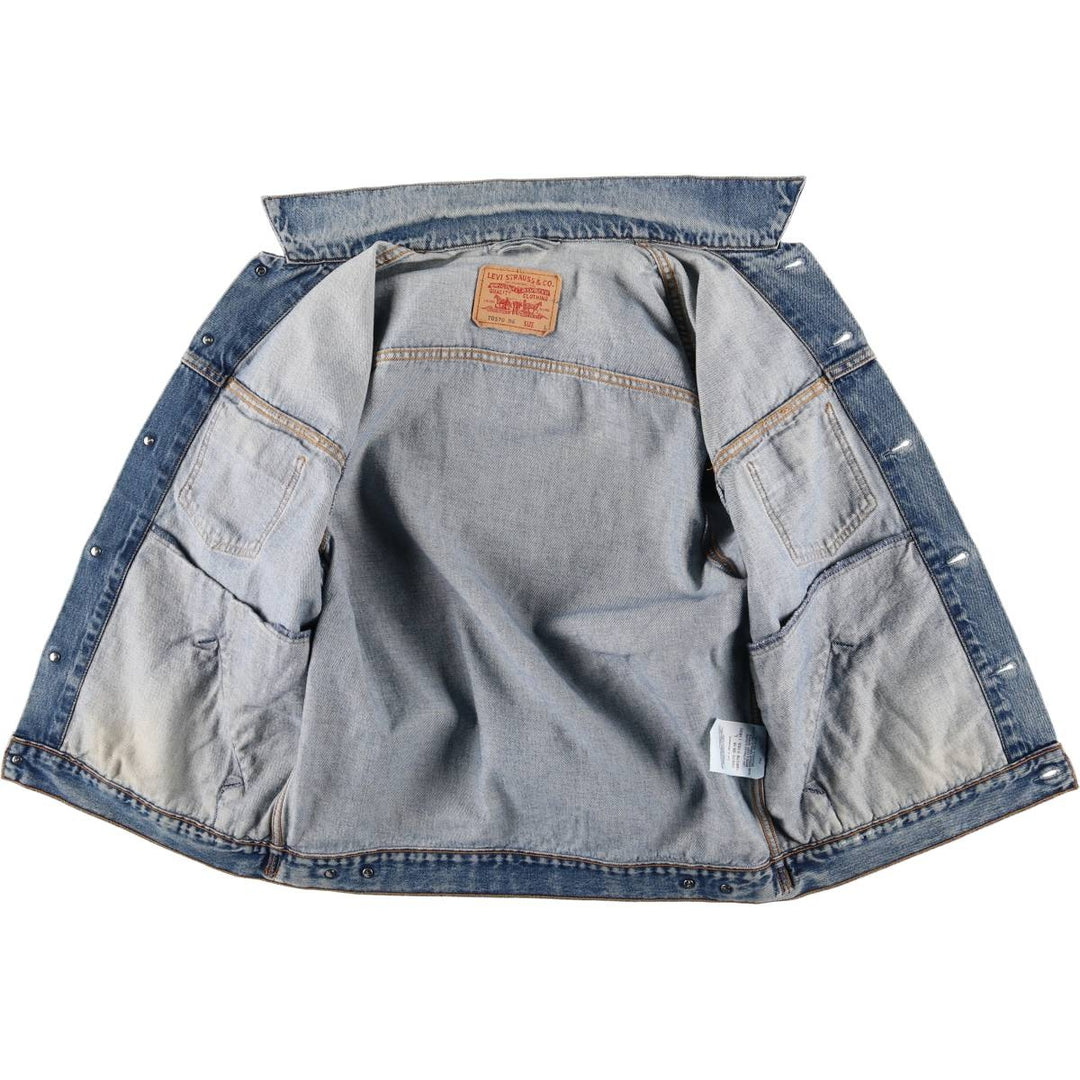 2000'S Levi's 70570-0616 Euro Model Denim Jacket, Men's Size L cotton blue type Vintage Second Hand