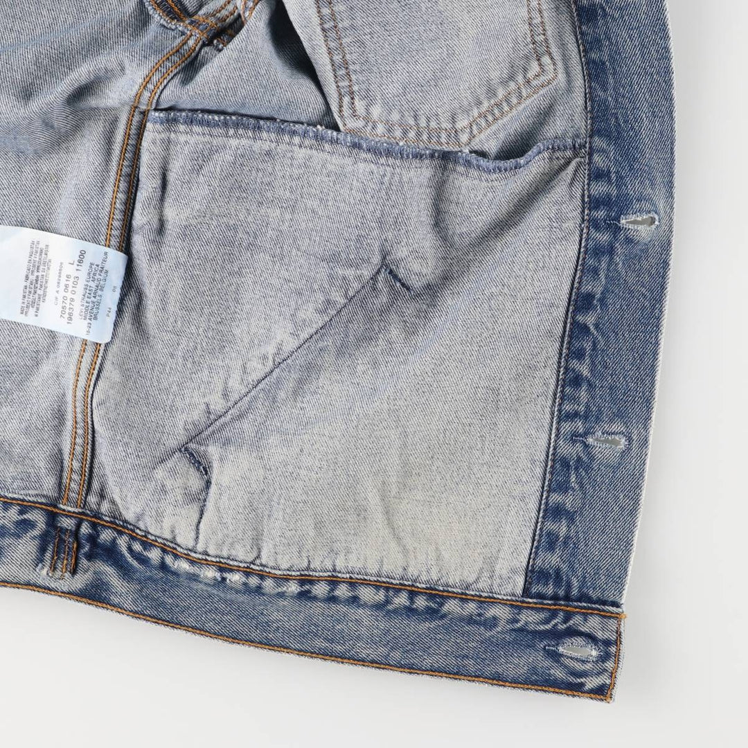 2000'S Levi's 70570-0616 Euro Model Denim Jacket, Men's Size L cotton blue type Vintage Second Hand