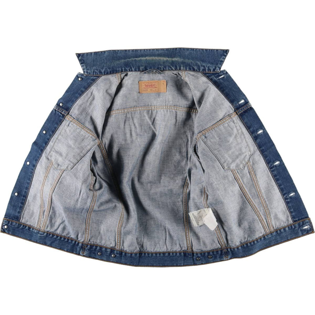 Levi's 70500-04 Euro Model Denim Jacket, Men's Size L cotton blue type Vintage Second Hand