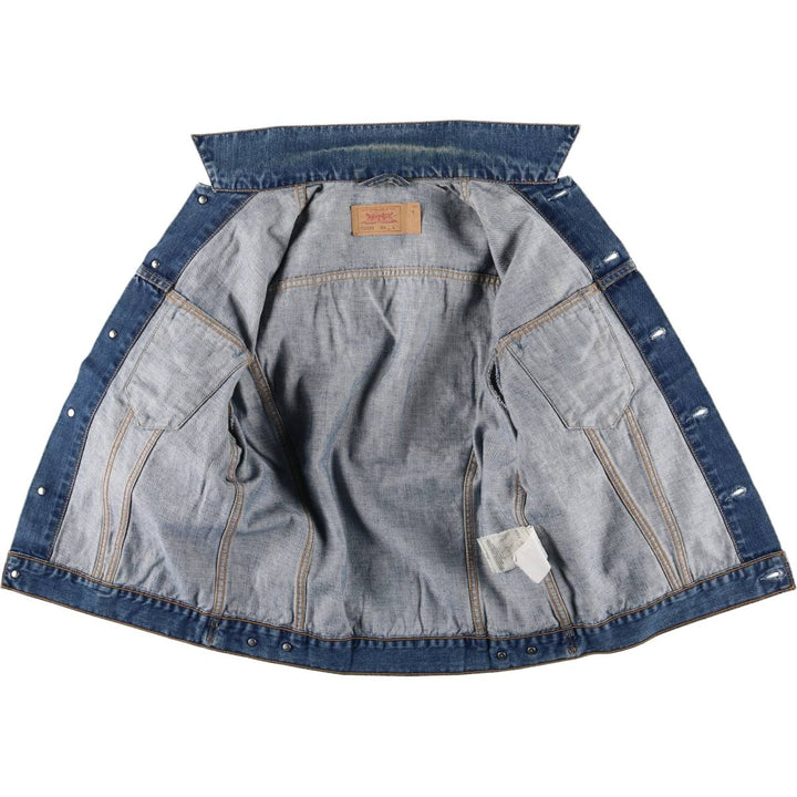 Levi's 70500-04 Euro Model Denim Jacket, Men's Size L cotton blue type Vintage Second Hand