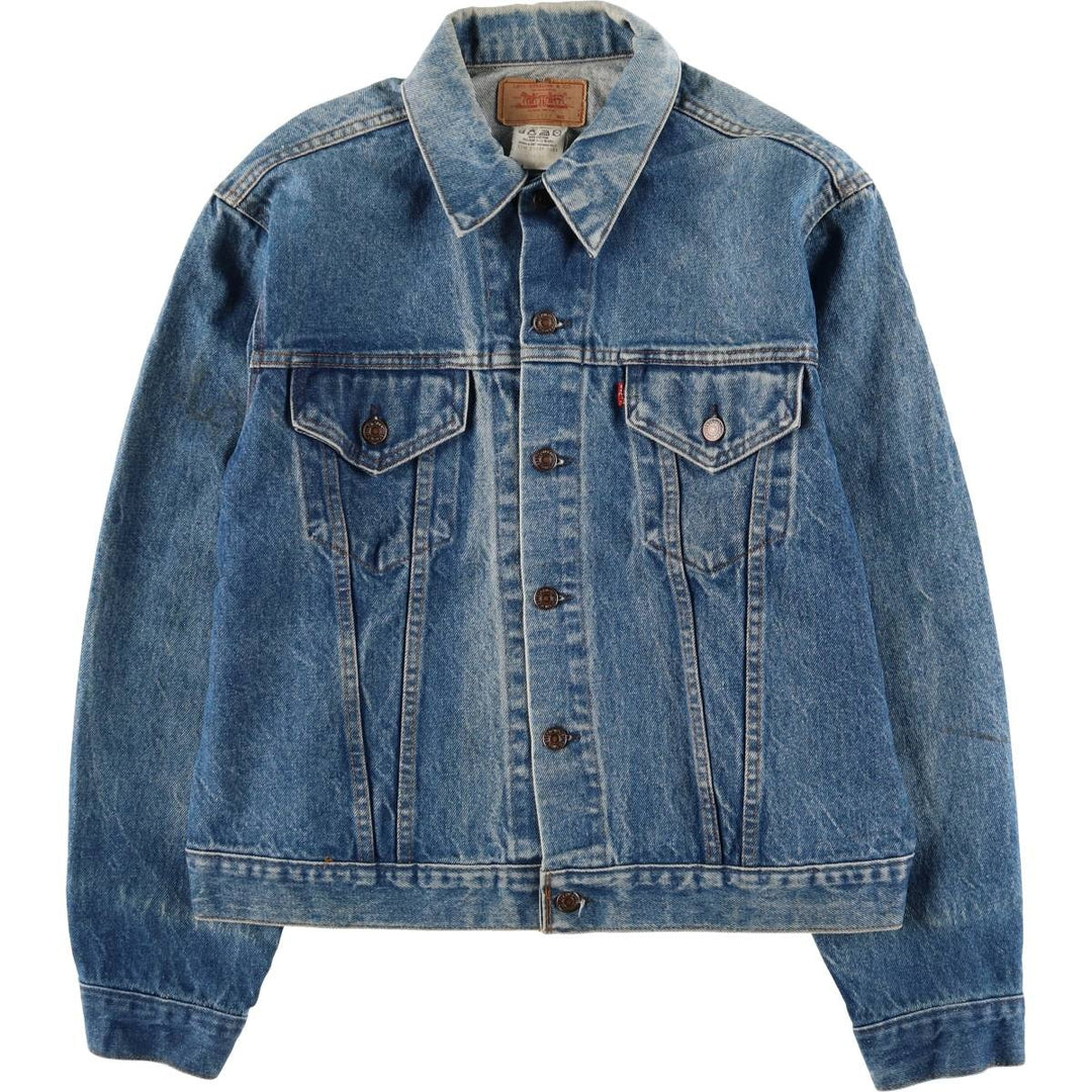 Vintage 1990'S Levi's 70500-0217 denim jacket, made in the USA, size L. cotton blue type Vintage Second Hand