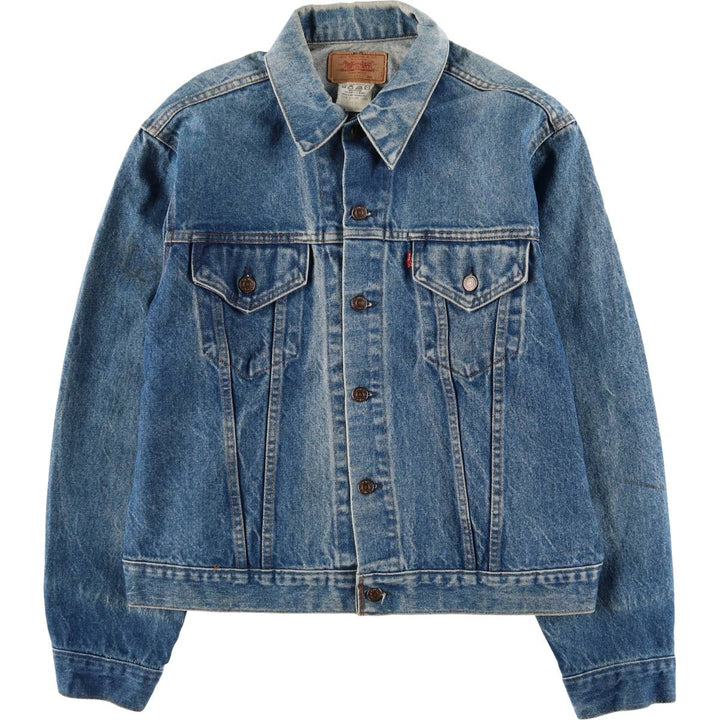 Vintage 1990'S Levi's 70500-0217 denim jacket, made in the USA, size L. cotton blue type Vintage Second Hand