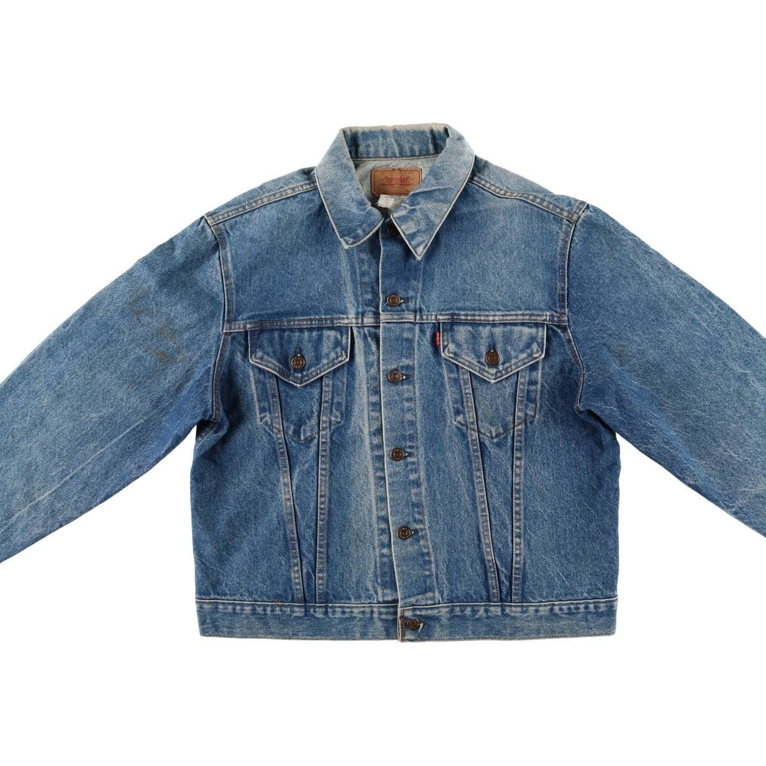 Vintage 1990'S Levi's 70500-0217 denim jacket, made in the USA, size L. cotton blue type Vintage Second Hand