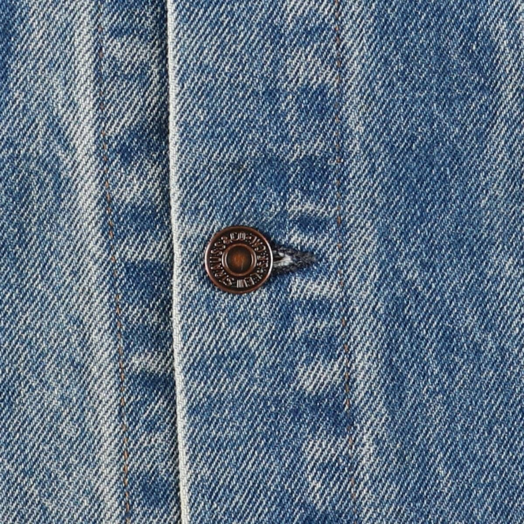 Vintage 1990'S Levi's 70500-0217 denim jacket, made in the USA, size L. cotton blue type Vintage Second Hand