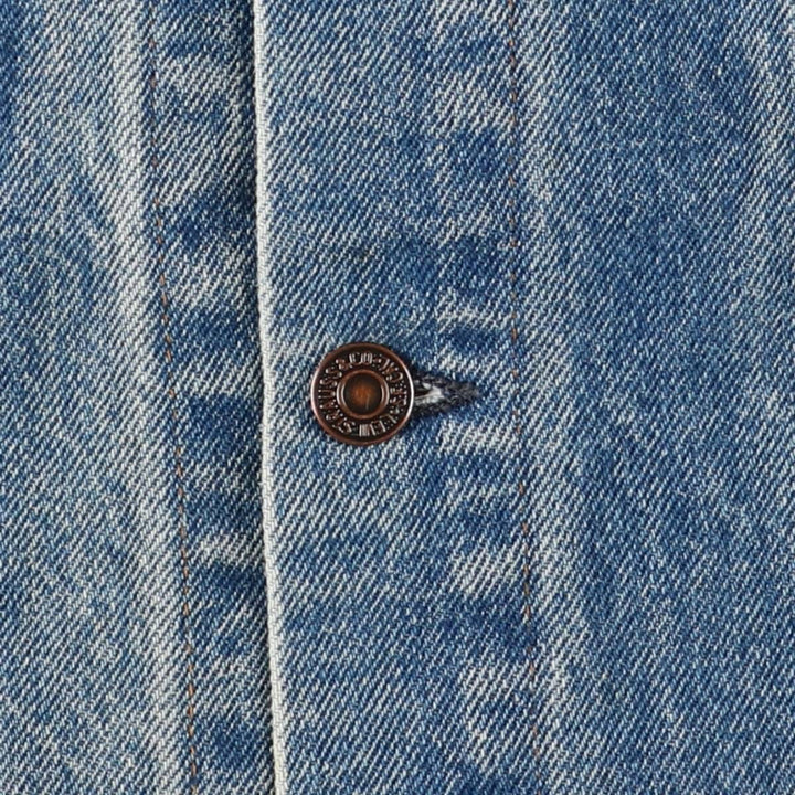 Vintage 1990'S Levi's 70500-0217 denim jacket, made in the USA, size L. cotton blue type Vintage Second Hand