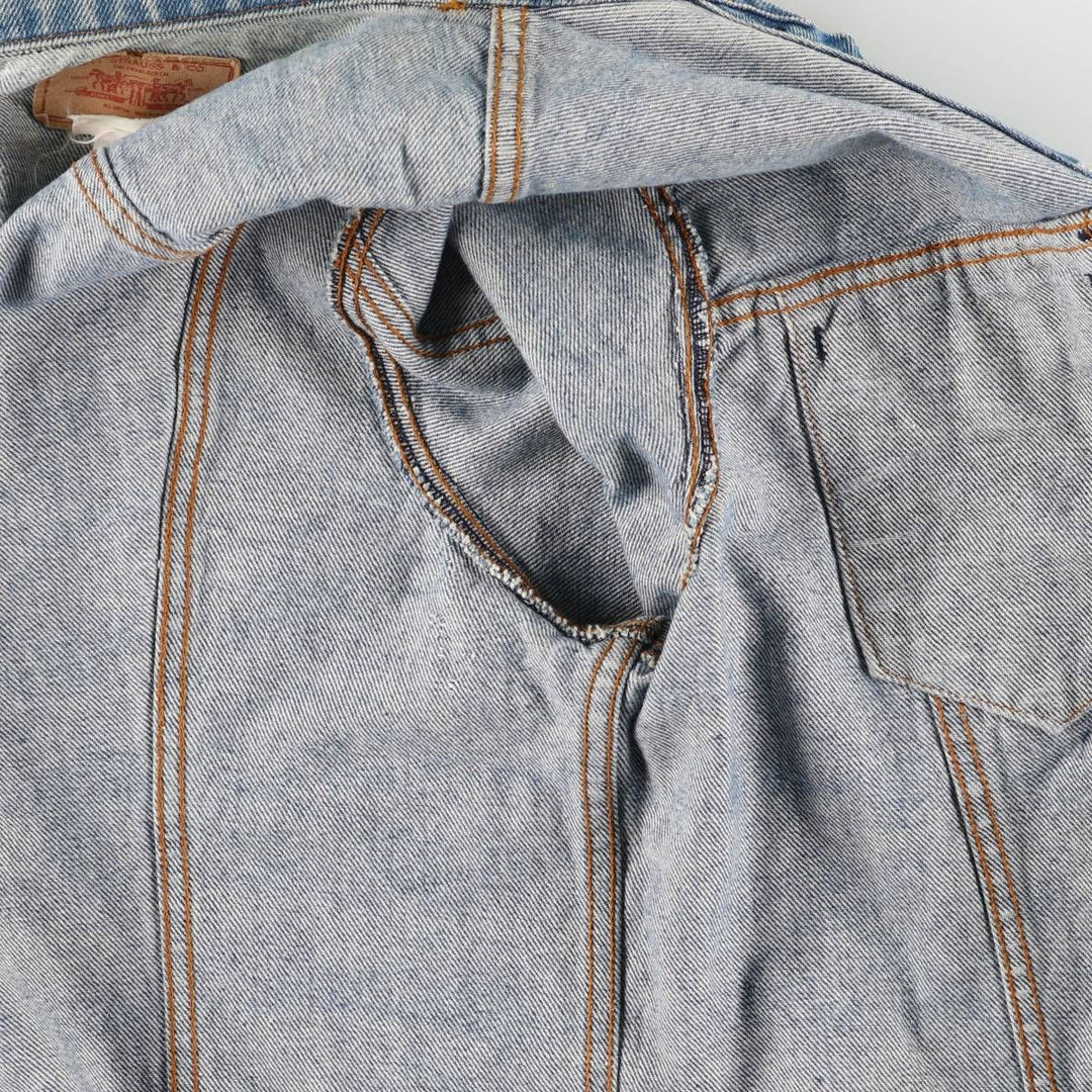 Vintage 1990'S Levi's 70500-0217 denim jacket, made in the USA, size L. cotton blue type Vintage Second Hand