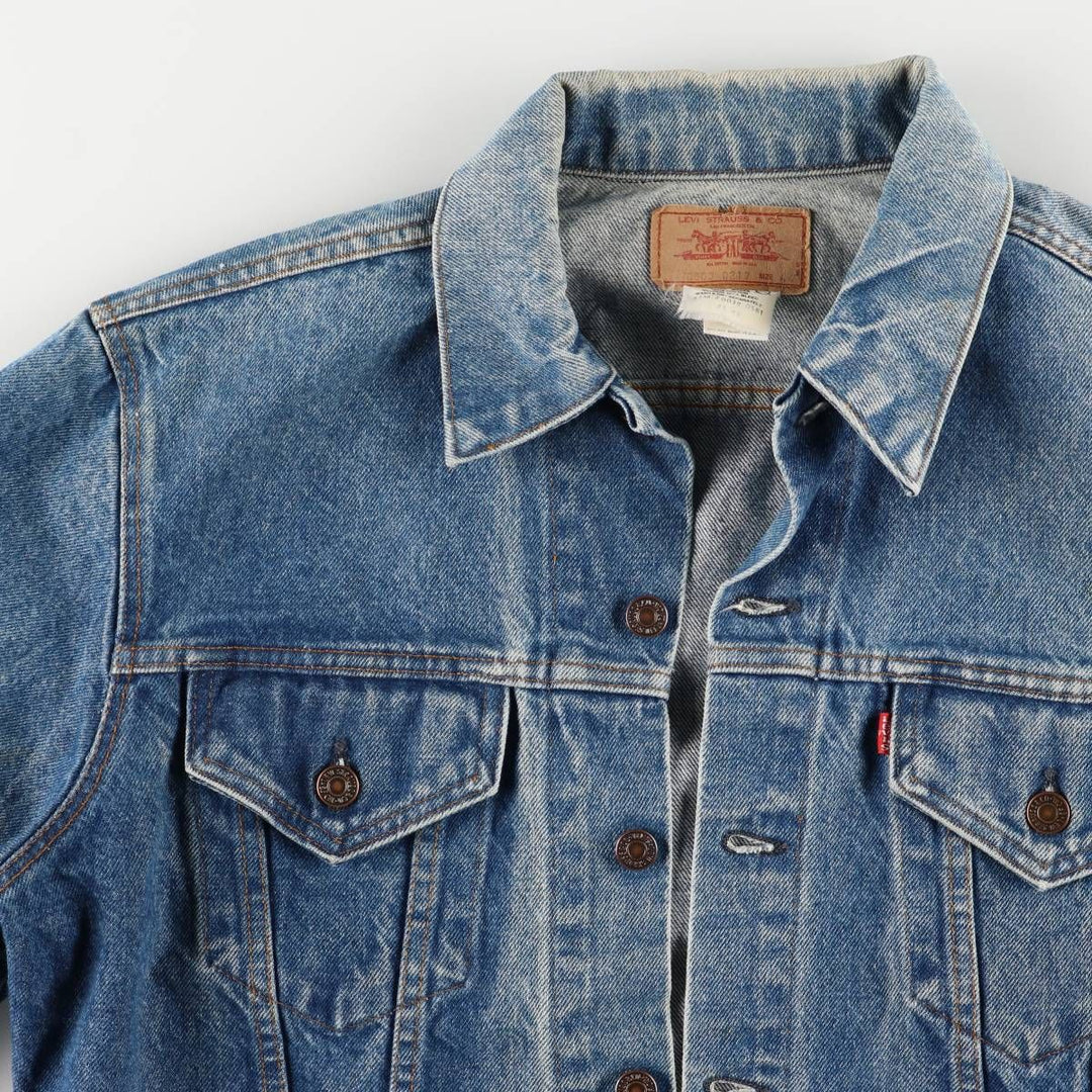 Vintage 1990'S Levi's 70500-0217 denim jacket, made in the USA, size L. cotton blue type Vintage Second Hand