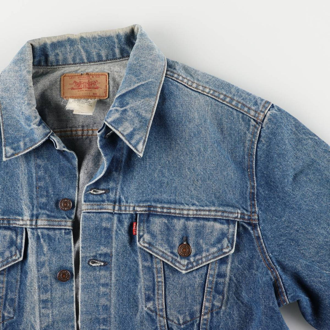 Vintage 1990'S Levi's 70500-0217 denim jacket, made in the USA, size L. cotton blue type Vintage Second Hand