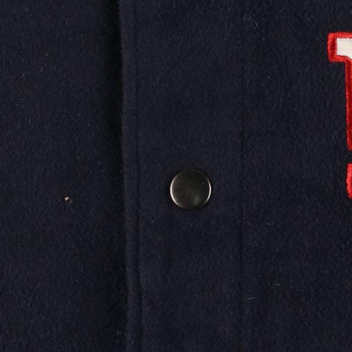 NFL New York Giants Padded Varsity Jacket, Men's Size L polyester navy blue type Vintage Second Hand