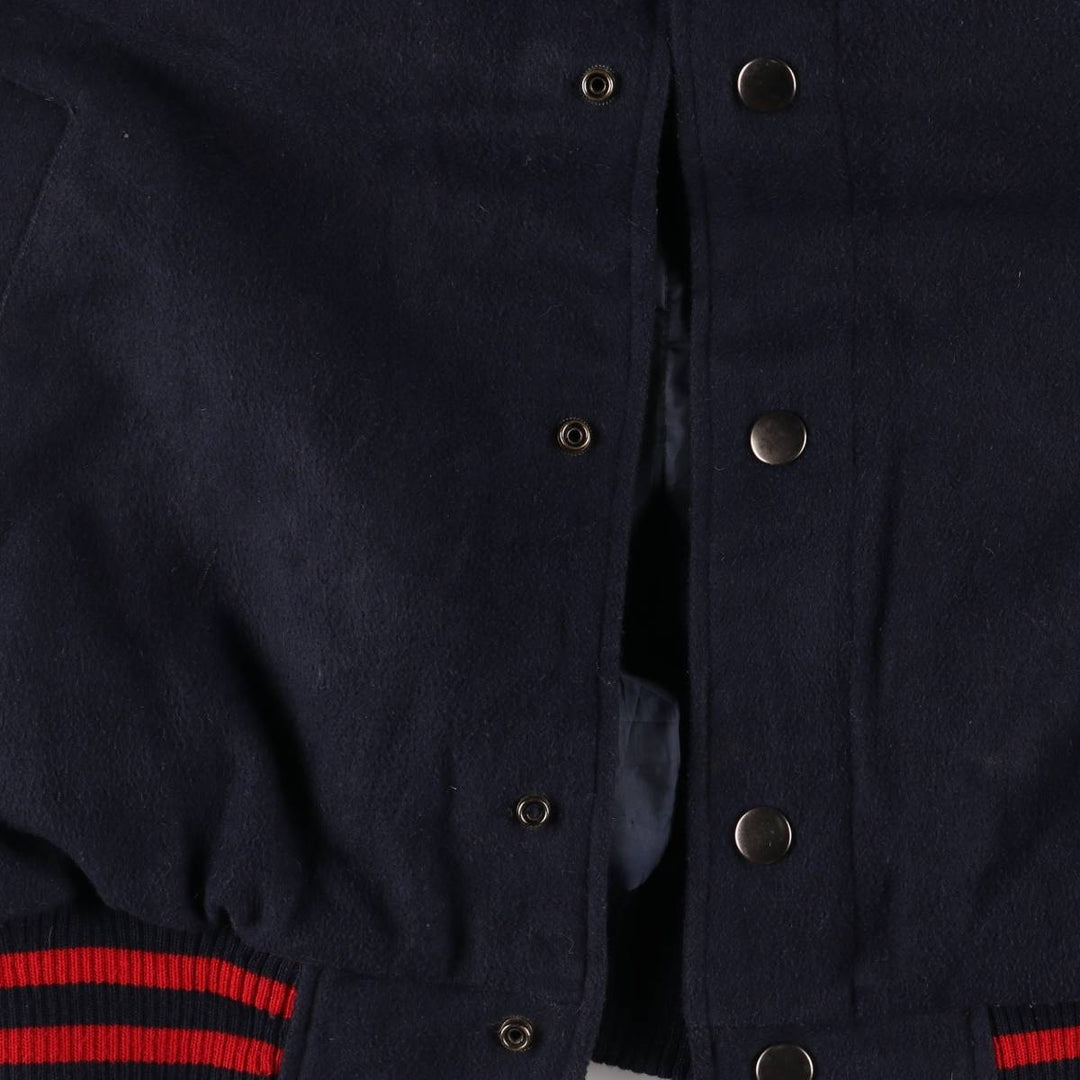 NFL New York Giants Padded Varsity Jacket, Men's Size L polyester navy blue type Vintage Second Hand