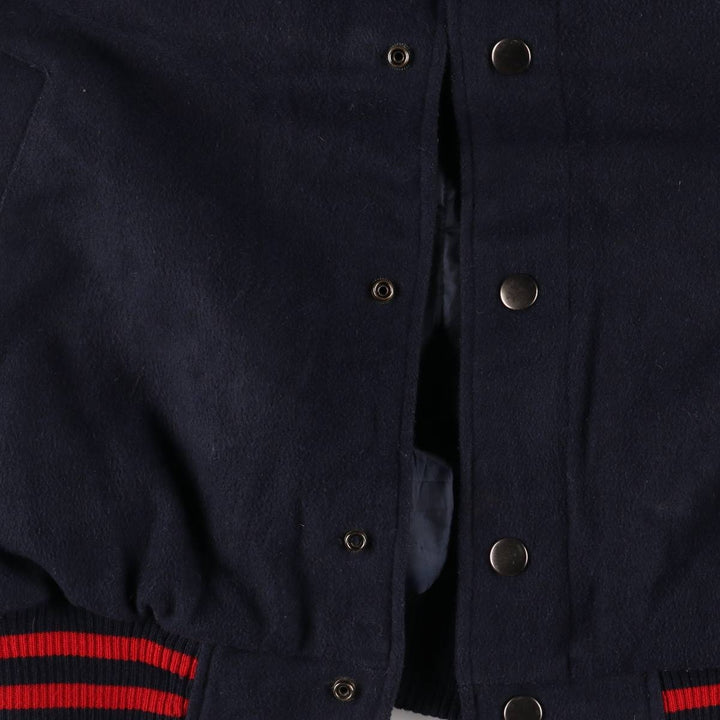 NFL New York Giants Padded Varsity Jacket, Men's Size L polyester navy blue type Vintage Second Hand