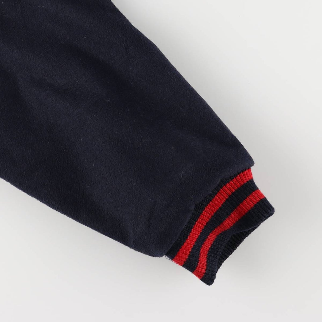 NFL New York Giants Padded Varsity Jacket, Men's Size L polyester navy blue type Vintage Second Hand