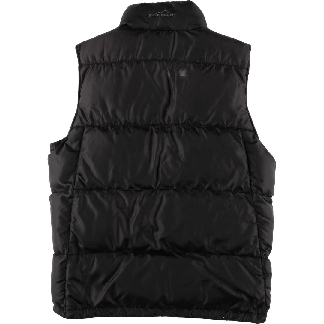 Eddie Bauer Goose Down Vest, Men's Size Small polyester black type Vintage Second Hand