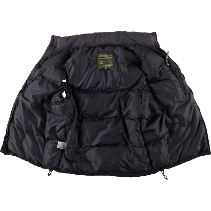 Eddie Bauer Goose Down Vest, Men's Size Small polyester black type Vintage Second Hand
