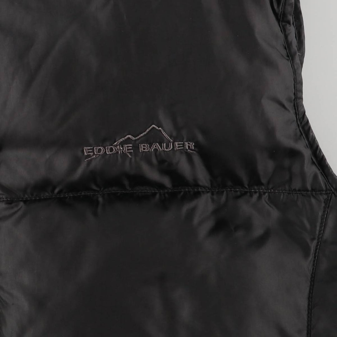 Eddie Bauer Goose Down Vest, Men's Size Small polyester black type Vintage Second Hand